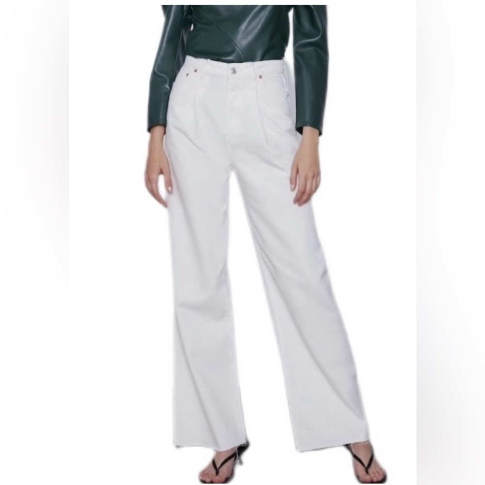 Zara The Caia Pant In Ecru - Picture 2 of 13